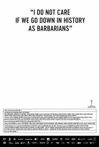 смотреть Мне плевать, если мы войдём в историю как варвары (2018) онлайн бесплатно в хорошем качестве без регистрации